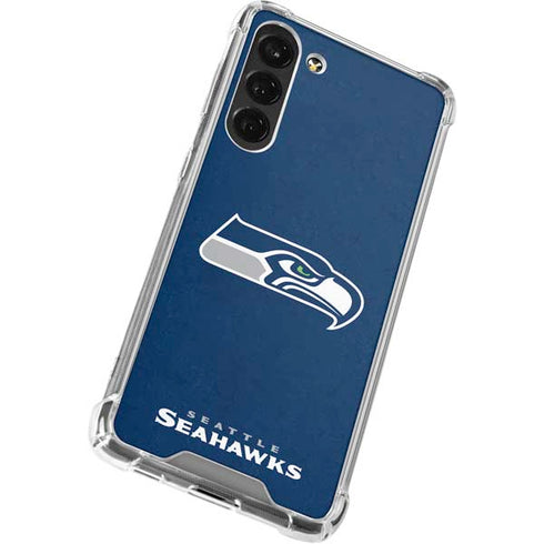 NFL Seattle Seahawks Distressed Galaxy S24 FE Clear Case